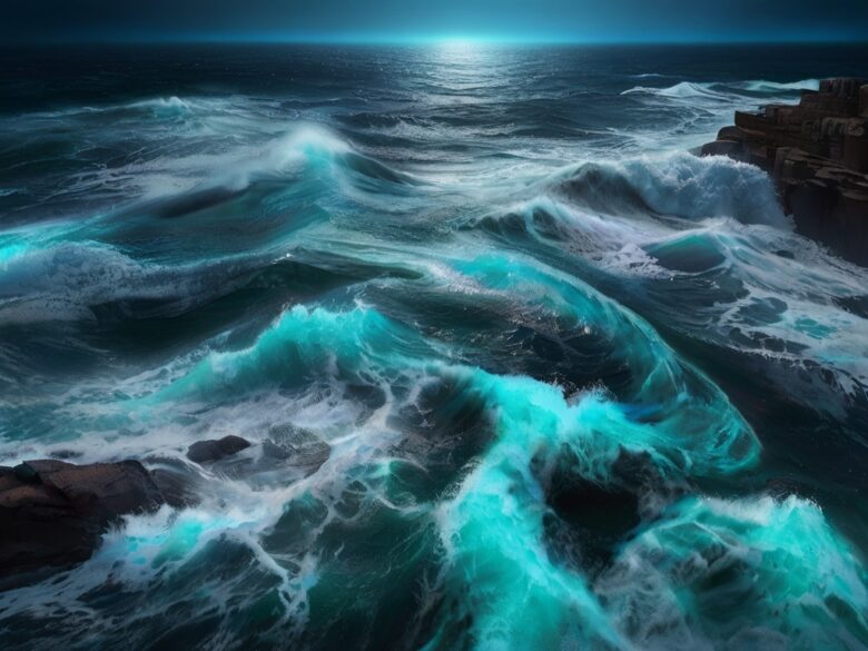 Default_Raging_Waves_Night_Sea_Realistic_Photography_Art_Stati_1 千葉県南房総で挑む、荒波乗り越えての寒グレ最終戦！