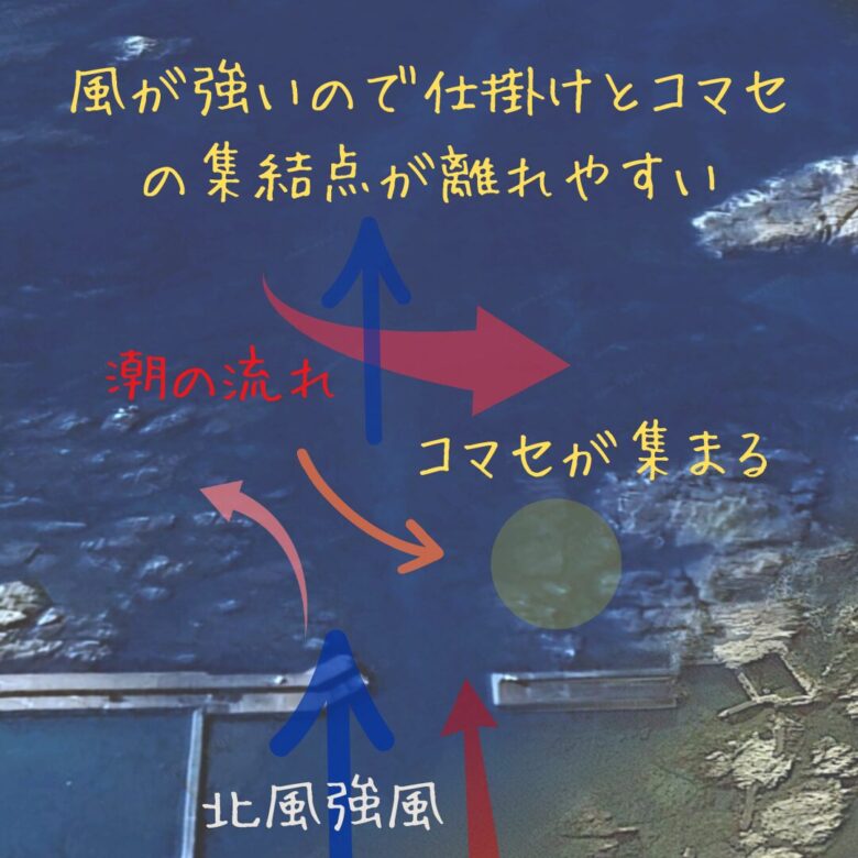 海の絵-3 フカセ釣りで大漁のイサキをゲット！強風を攻略～堤防での爆釣劇！